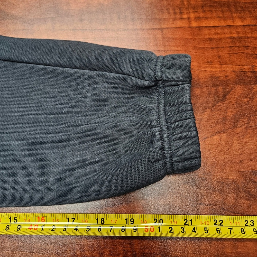 Adidas Made With Nature Studio Lounge Sweatshirt M Carbon Gray Cropped Raw Hem - Picture 7 of 12